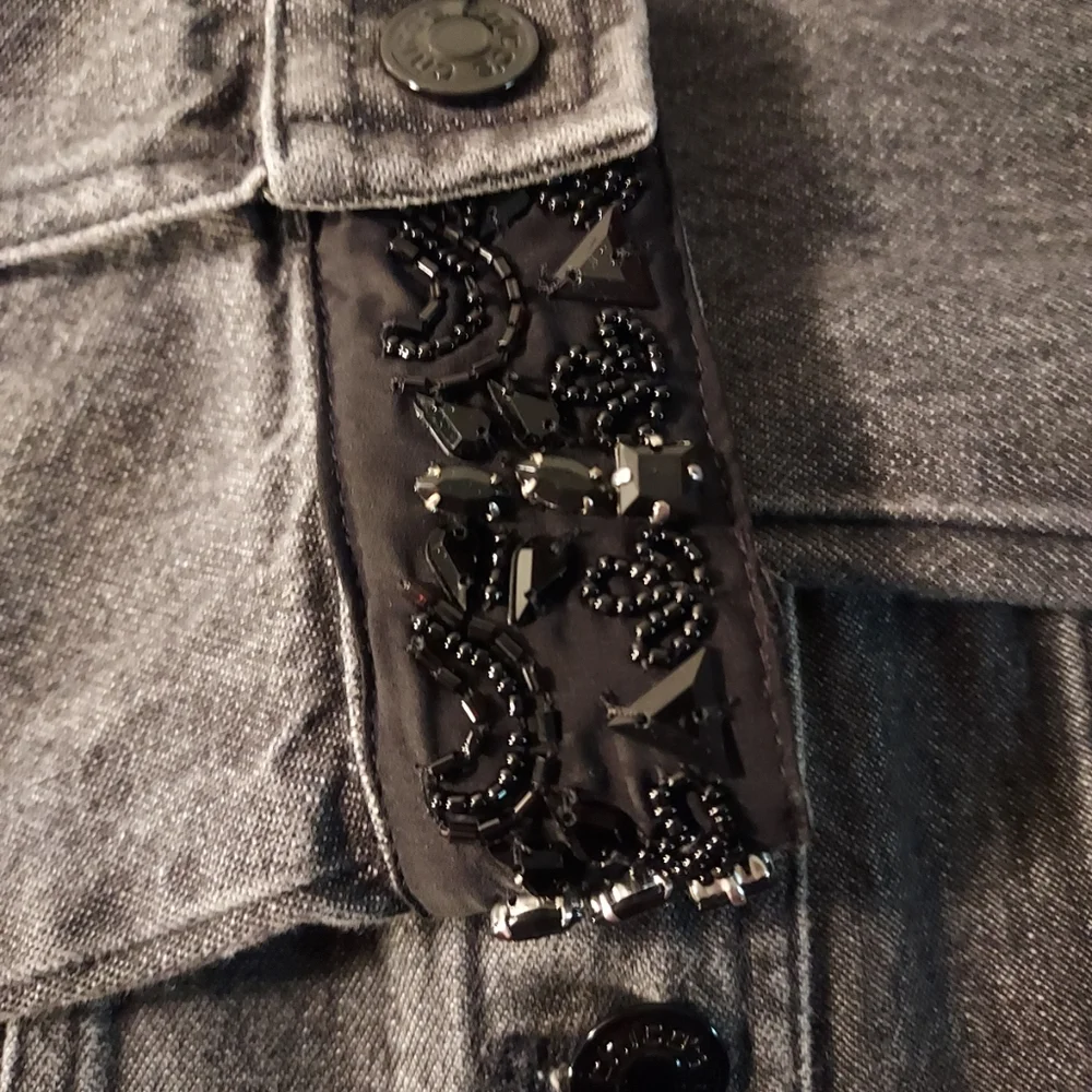 Chicos Demin Black Womens Jacket - Picture 8 of 9